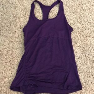 Fabletics purple cashel curved cinch Tank